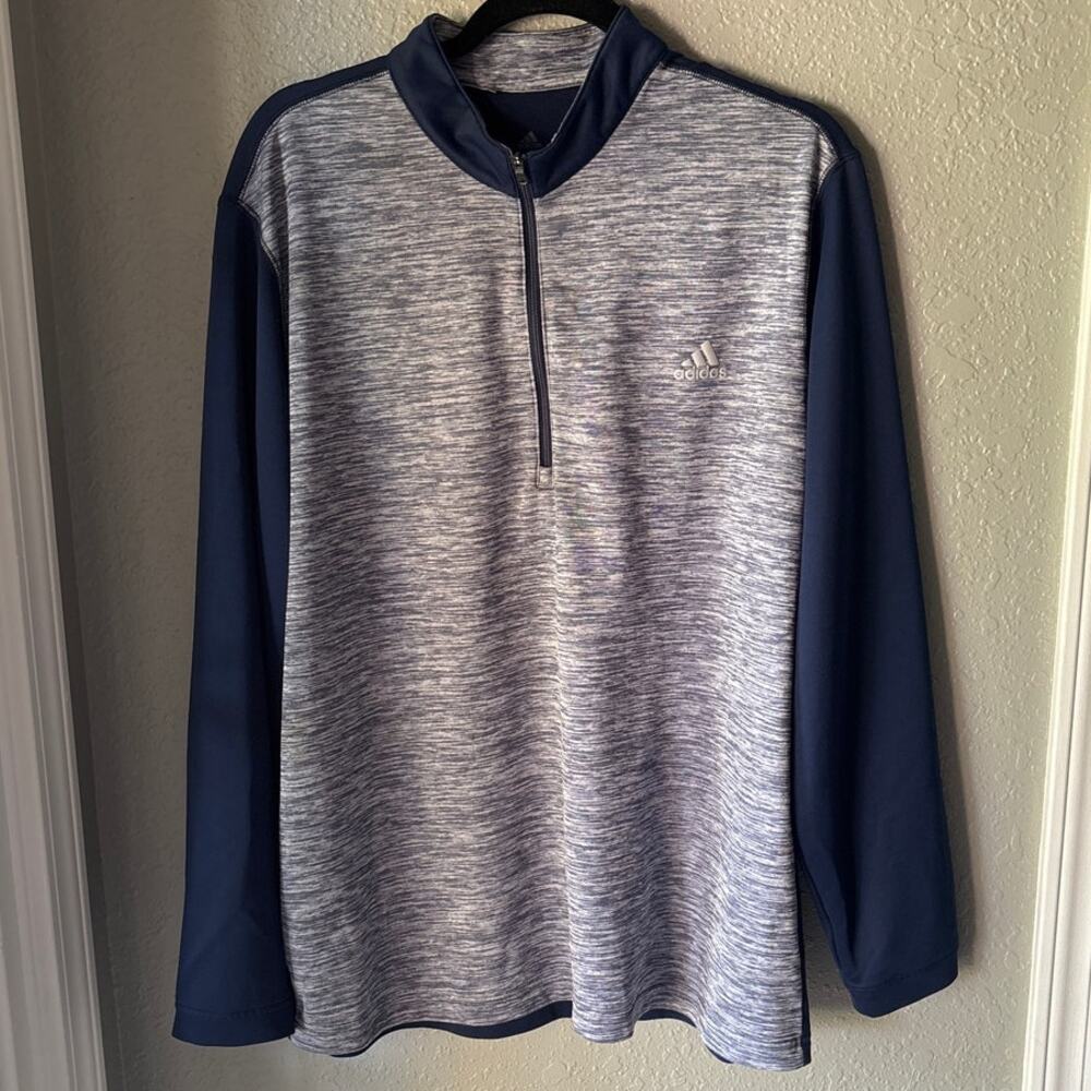ADIDAS Mens Golf 1/4 Zip Double Pique Pullover Size XL